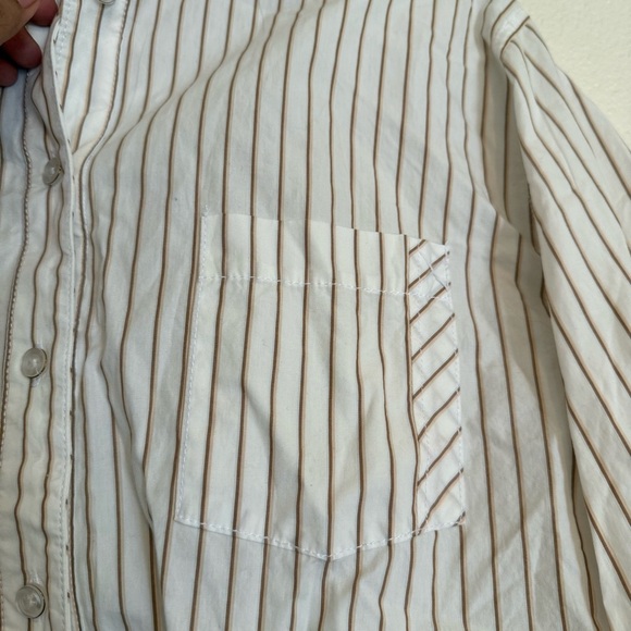 NWOT free people Sabine Striped Articulated Shirt - Picture 15 of 15
